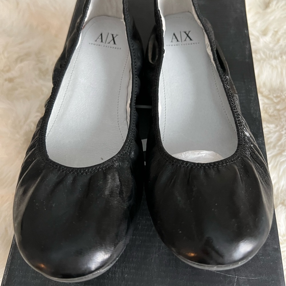 Armani exchange ballet flat, brand new in box.